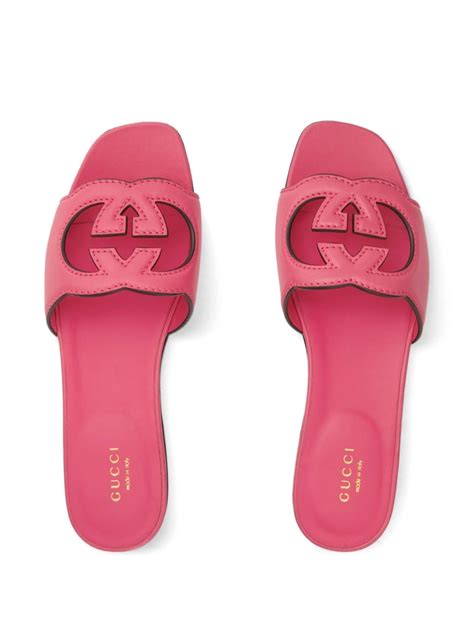 gucci women's slide with interlocking g|gucci slides women's selfridges.